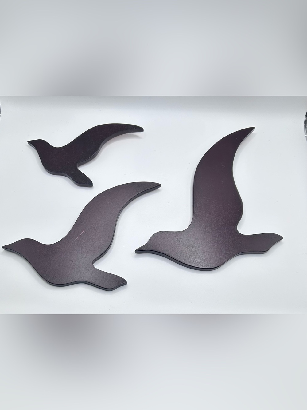 Nexxt Set of 4 Flying Bird Wall Décor | MCM Retro Inspired Pressed Wood